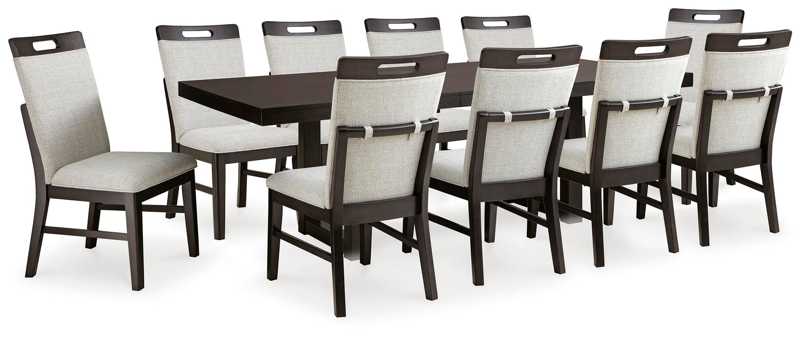 Neymorton Dining Table and 10 Chairs (D618-SI) - Image 2