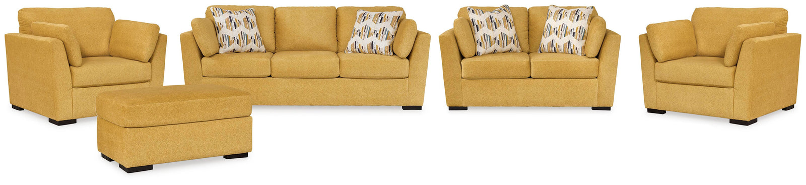Keerwick Sofa, Loveseat, Ottoman and 2 Chairs (67506-SI)