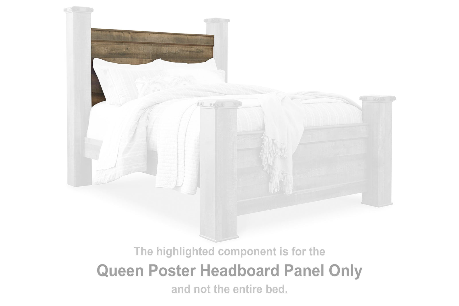 Trinell Poster Headboard Panel - Brown  (B446-SI) - Image 2