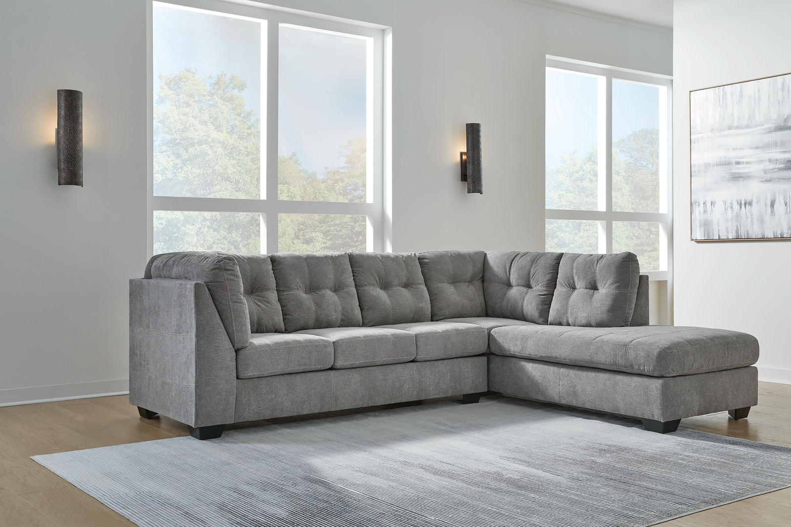 Marleton 2-Piece Sectional with Chaise (55305-SI) - Image 3