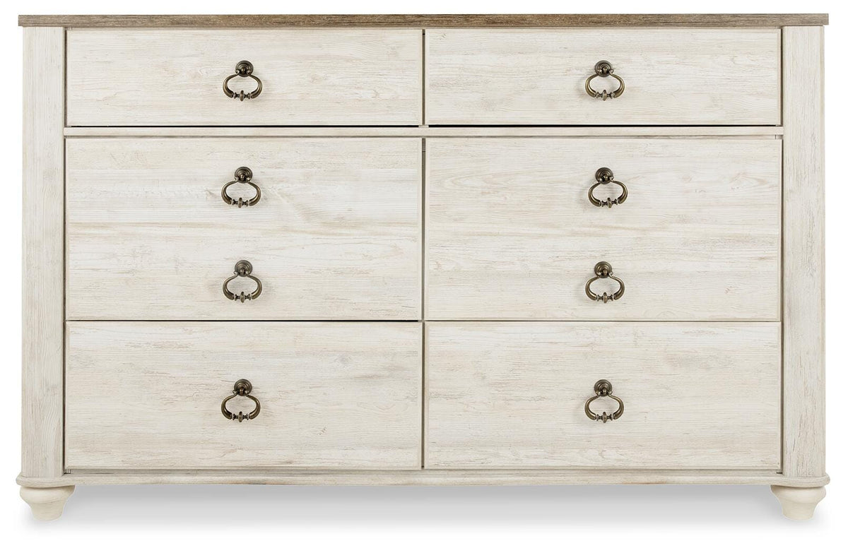 Willowton Panel Bed, Dresser, Chest and Nightstand (B267-SI) - Image 2