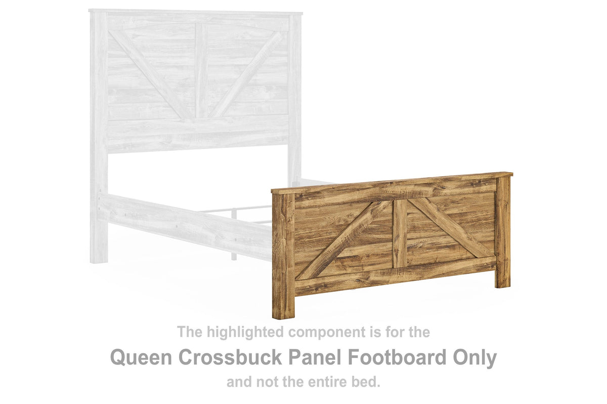 Maystonna King Crossbuck Panel Footboard (PCB1580-SI)