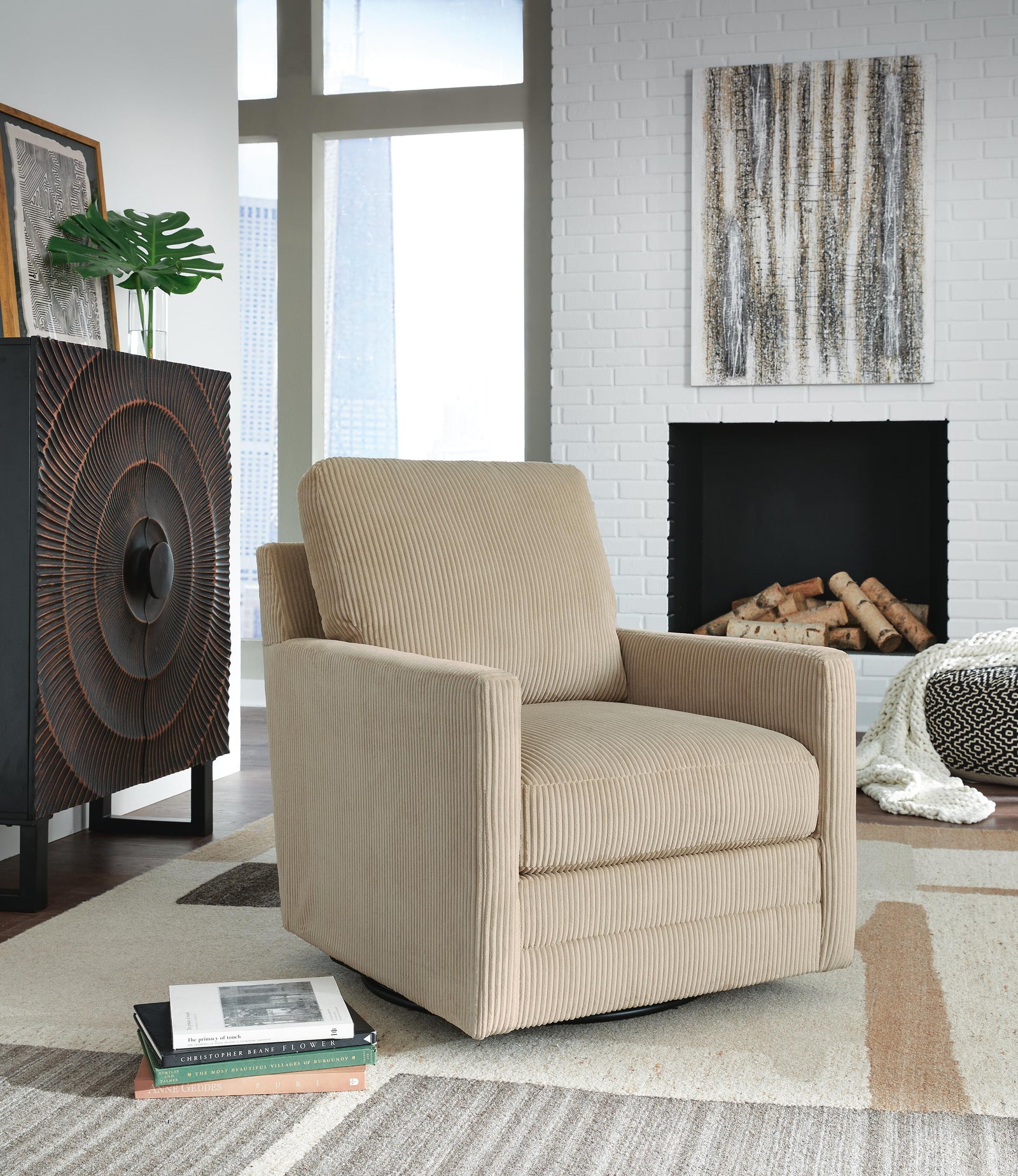 Icaman Swivel Accent Chair (A3000728-SI) - Image 5