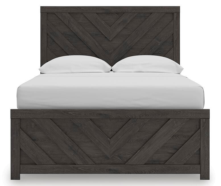 Prendonea Panel Bed, Dresser and Mirror (B3789-SI) - Image 9