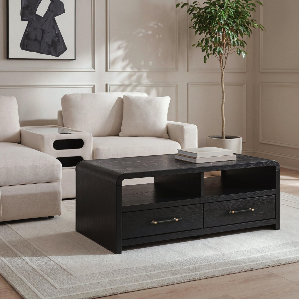 Clanden Coffee Table - Black  (T1540-SI) - Image 6