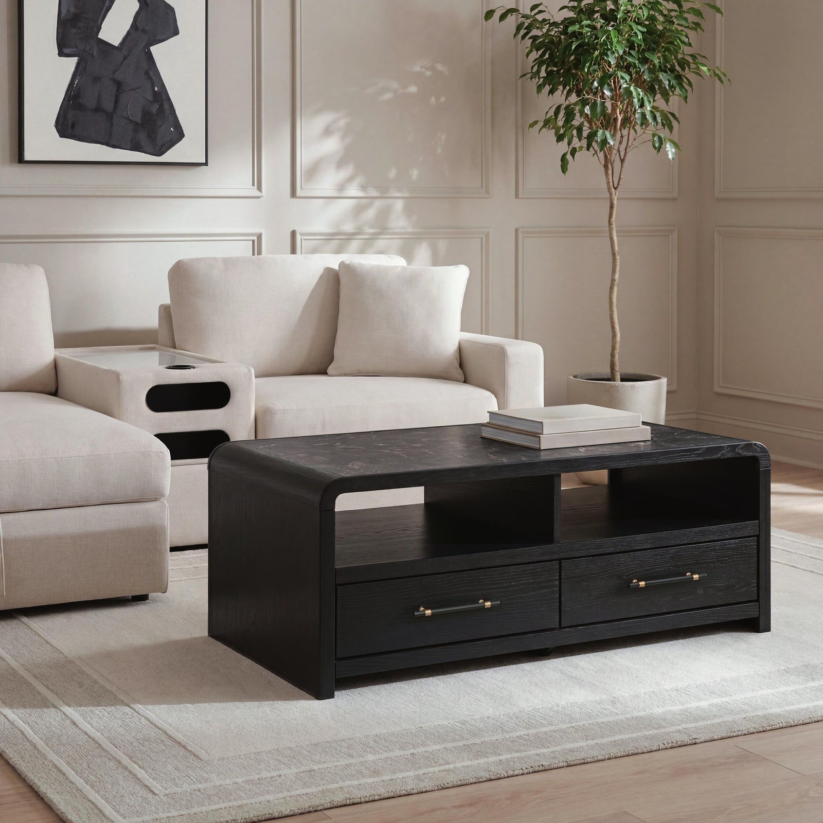 Clanden Coffee Table - Black  (T1540-SI) - Image 6