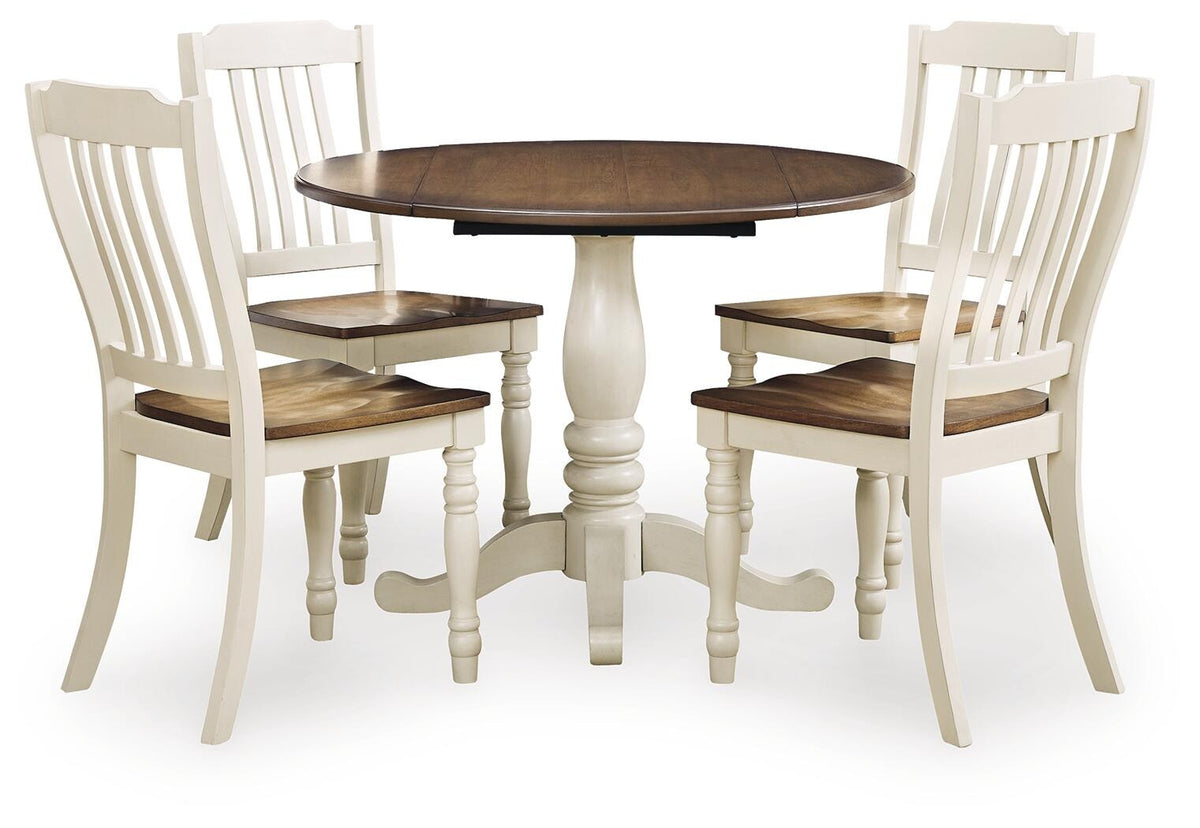 Wirloni Dining Table and 4 Chairs (PCD616-SI)
