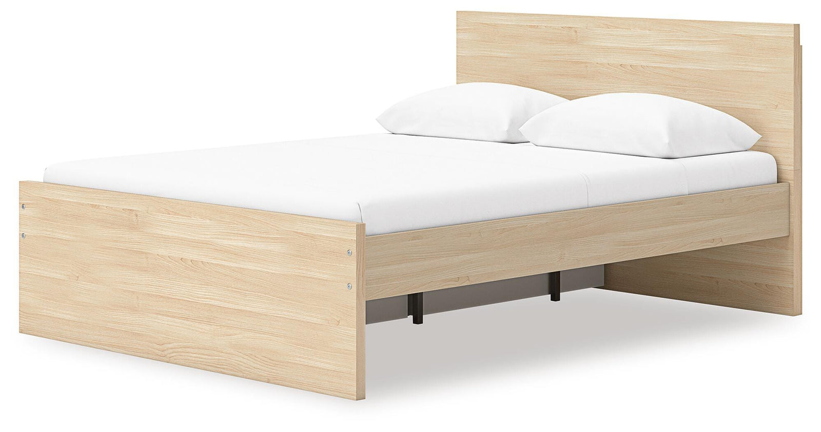 Onita Panel Platform Bed with 1 Side Storage - Natural  (EB9632-SI) - Image 5