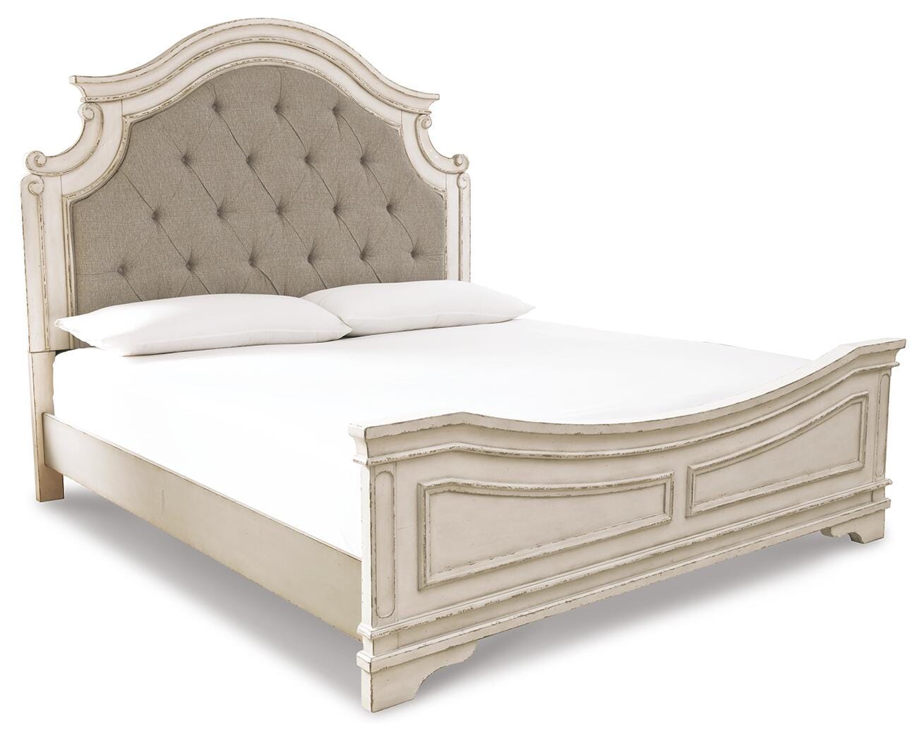 Realyn King Panel Bed, Dresser, Chest and 2 Nightstands (B743-SI) - Image 8