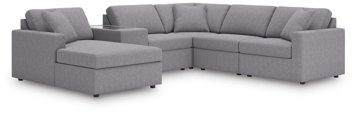Modmax 6-Piece Sectional with Chaise (92104-SI) - Image 2