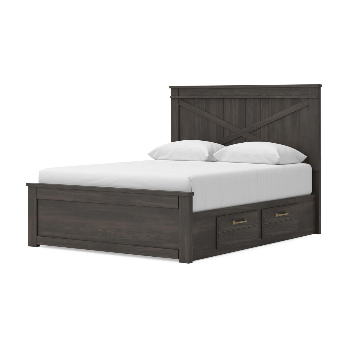 Vonitta Bay Queen Panel Bed with 2 Sided Storage (PCB2648-SI) - Image 4