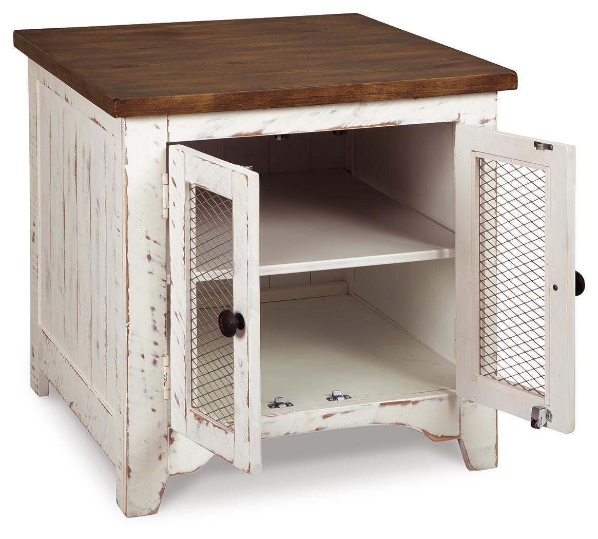 Wystfield End Table - White/Brown  (T459-SI) - Image 3