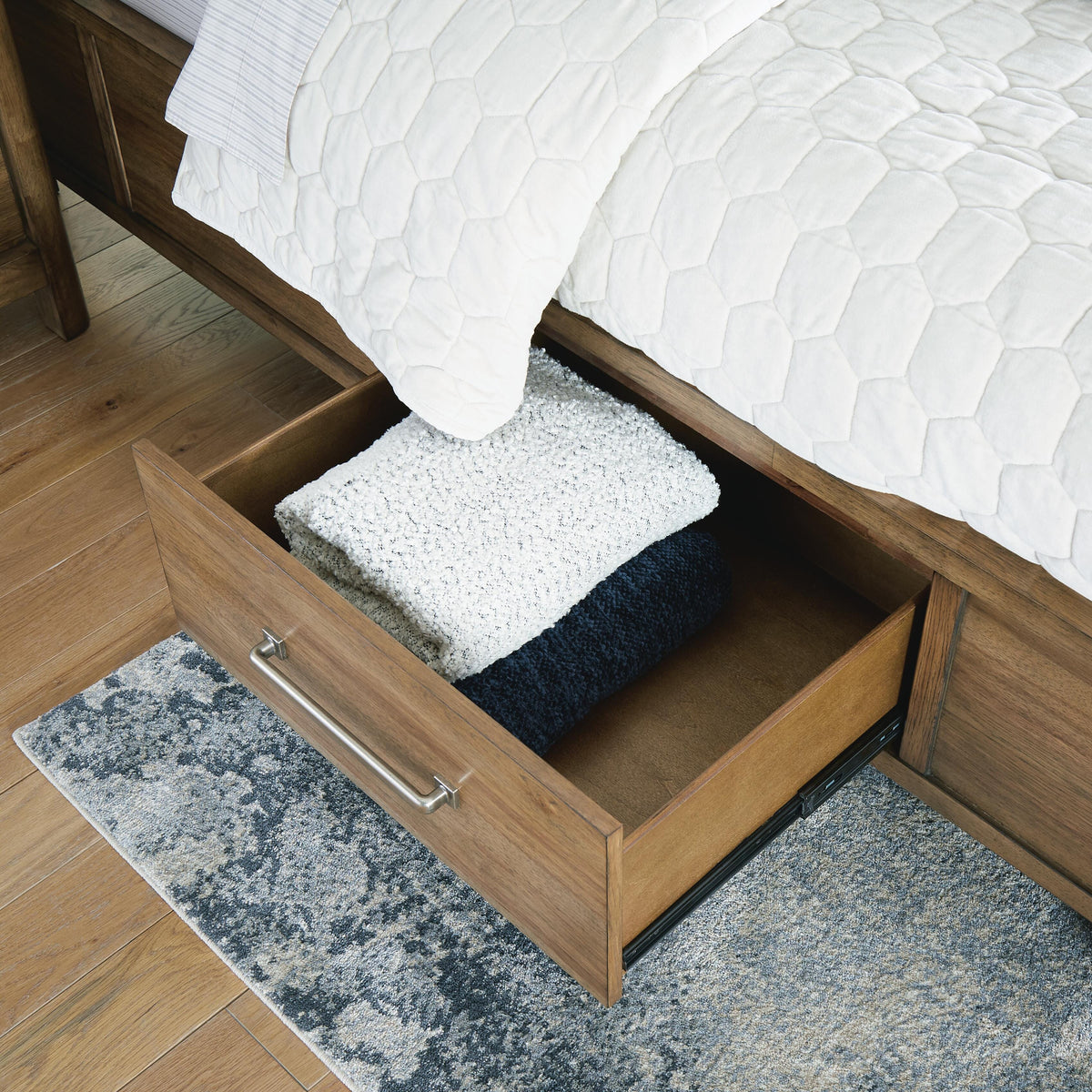 Cabalynn Panel Bed with Storage - Light Brown  (B974-SI) - Image 12