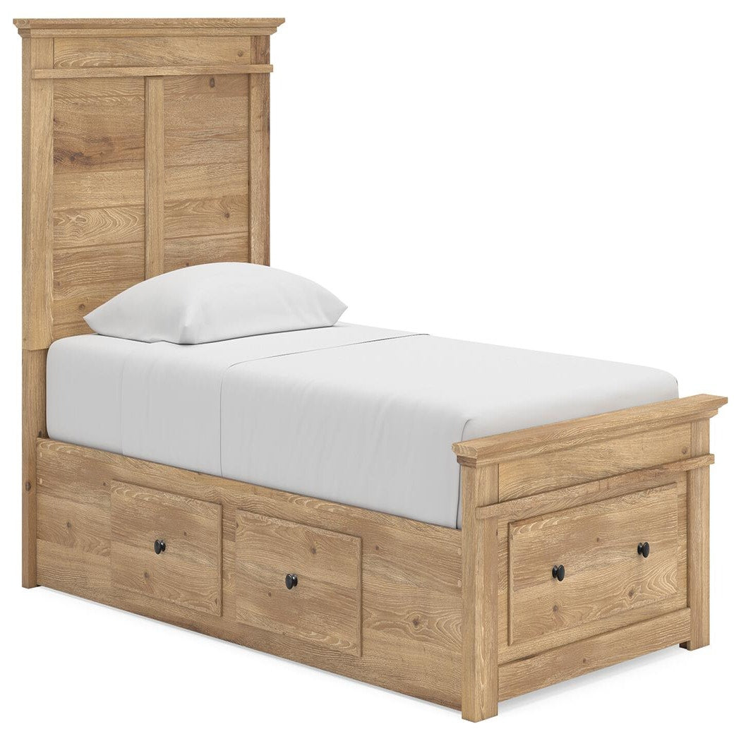 Makidern Twin Panel Storage Bed (PCB1170-SI)