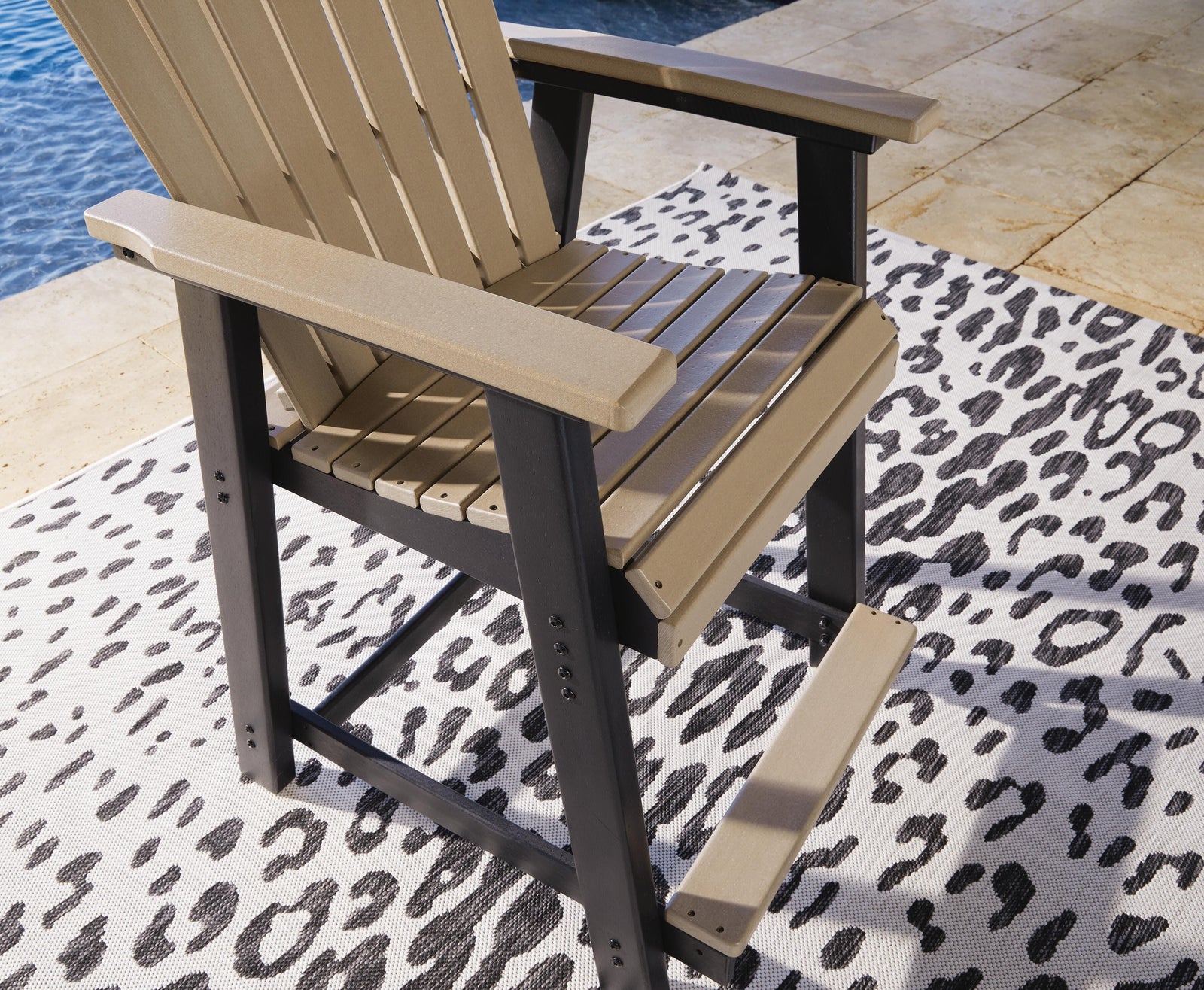 Fairen Trail Outdoor Counter Height Dining Table with 2 Barstools (P211-SI) - Image 6