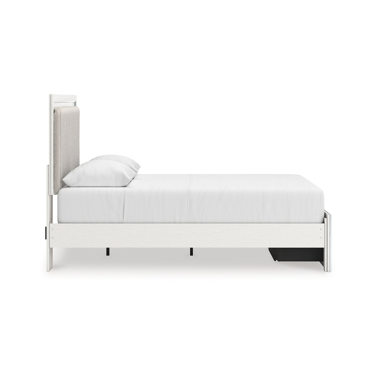 Zuraleus Queen Upholstered Panel Platform Storage Bed, Dresser and Mirror (PCB3381-SI) - Image 12