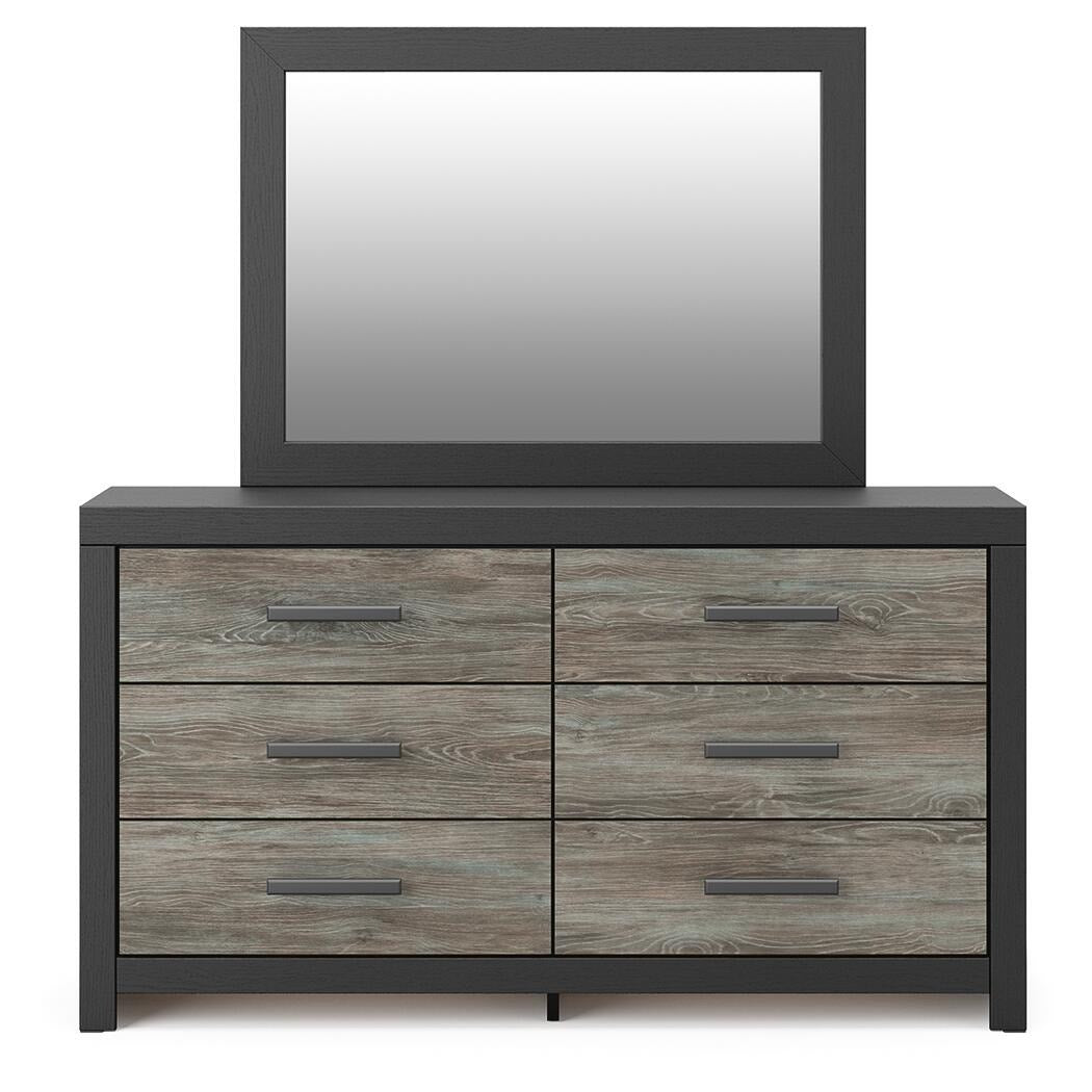 Broachmyn Queen Panel Bed, Dresser, Mirror and Nightstand (PCB1118-SI) - Image 2