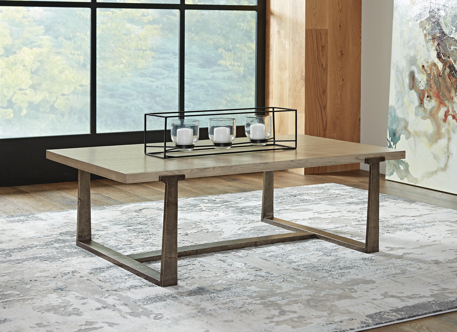 Dalenville Coffee Table - Gray  (T965-SI) - Image 5