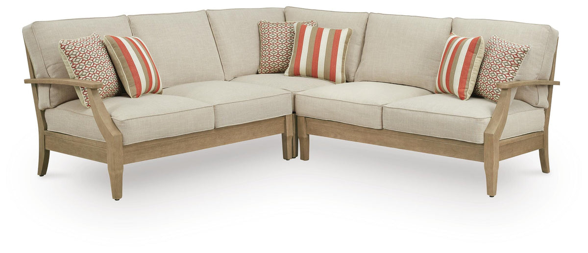 Clare View 3-Piece Outdoor Sectional (P801-SI)