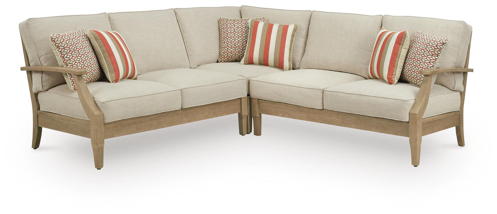 Clare View 3-Piece Outdoor Sectional (P801-SI)