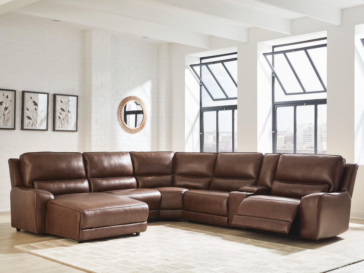 DeepWakes 6-Piece Power Reclining Sectional with Chaise (PCU62607-SI) - Image 2