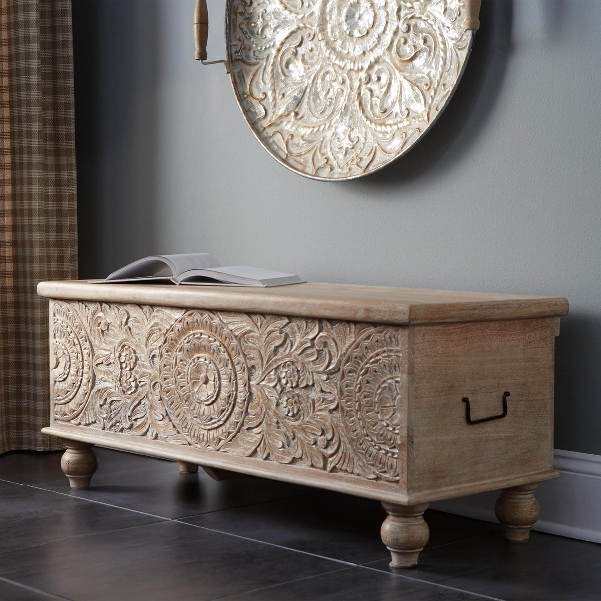 Fossil Ridge Storage Bench (A4000039-SI) - Image 4
