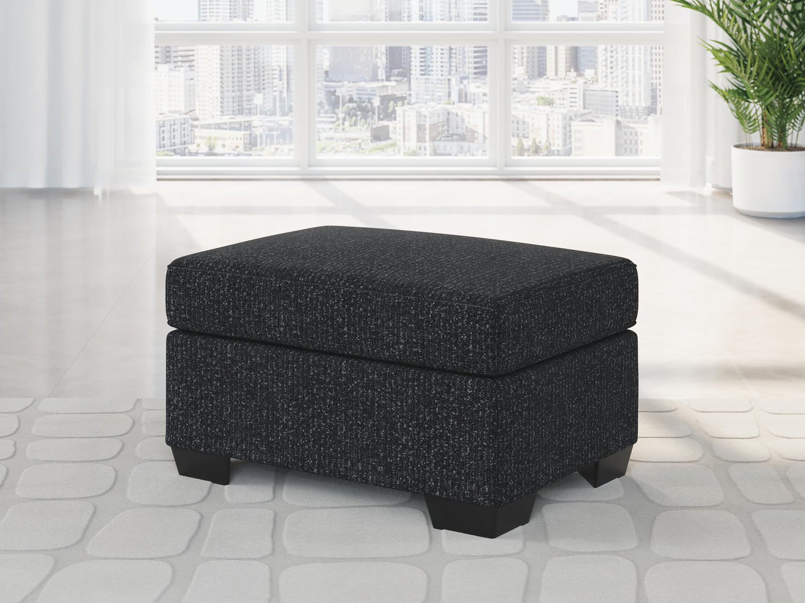 Jasmine Peaks Ottoman (28904-SI) - Image 5