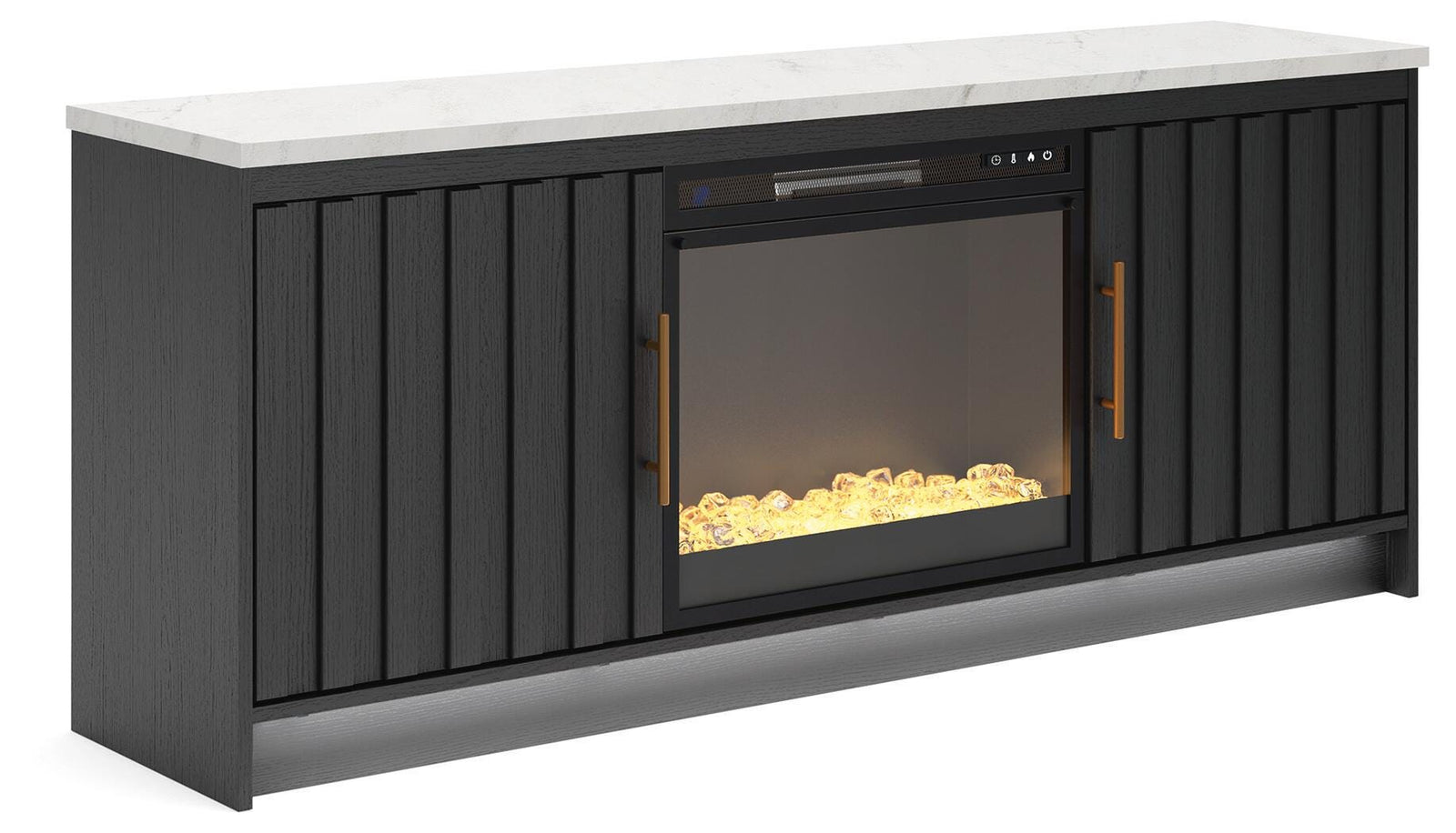 Cadmori 63 TV Stand with Electric Fireplace (W2616-SI) - Image 2