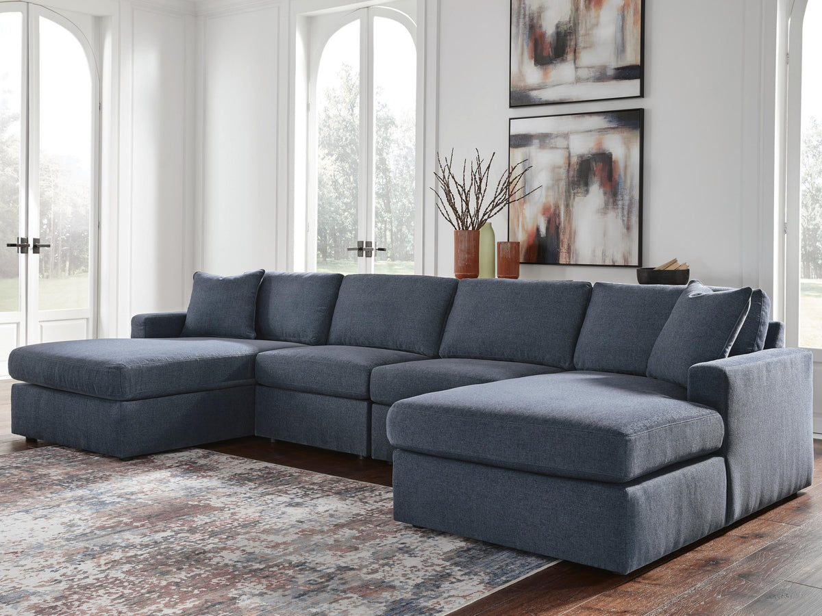Modmax 4-Piece Double Storage Chaise Sectional (92121-SI) - Image 2