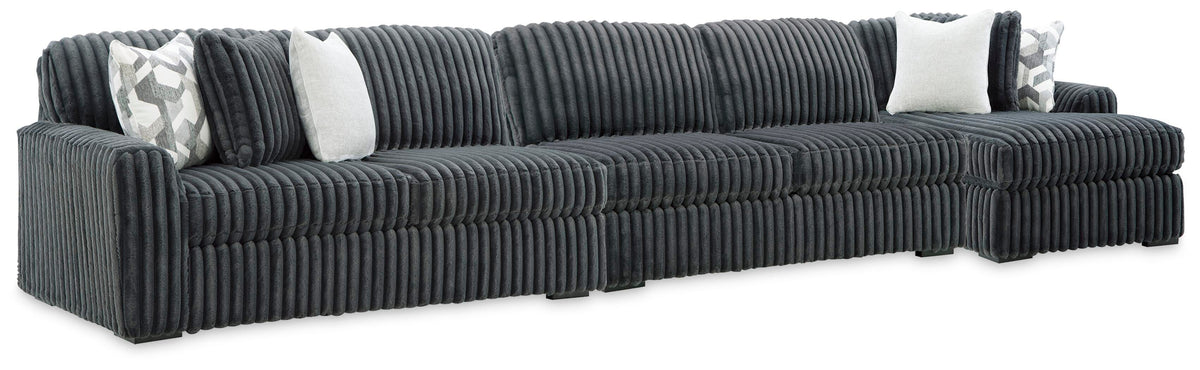 Midnight-Madness 3-Piece Sectional with Chaise (98105-SI)