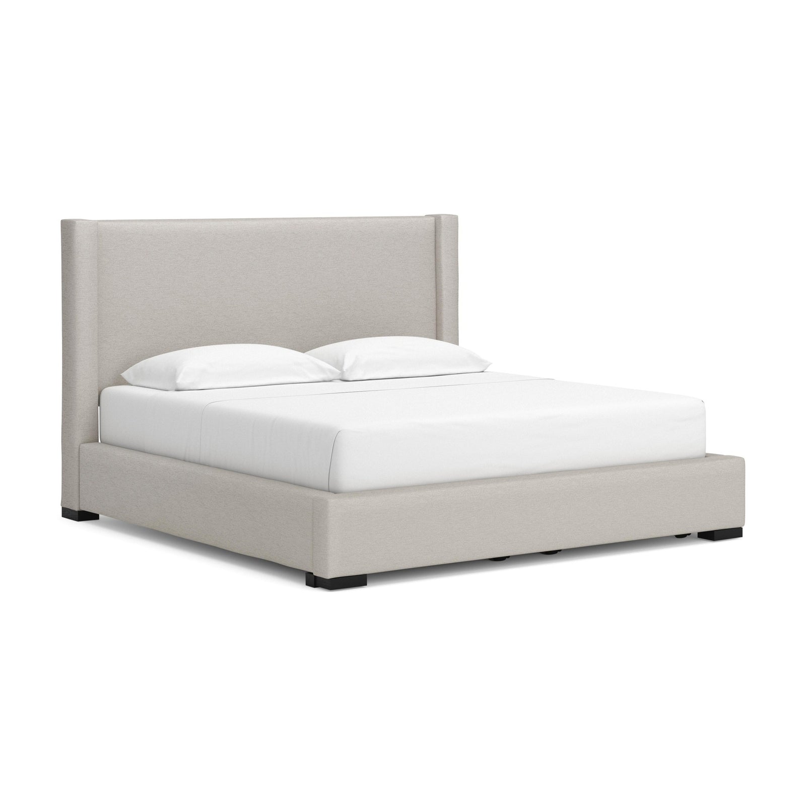 Brozmont Upholstered Storage Bed - Oatmeal  (B1045-SI)