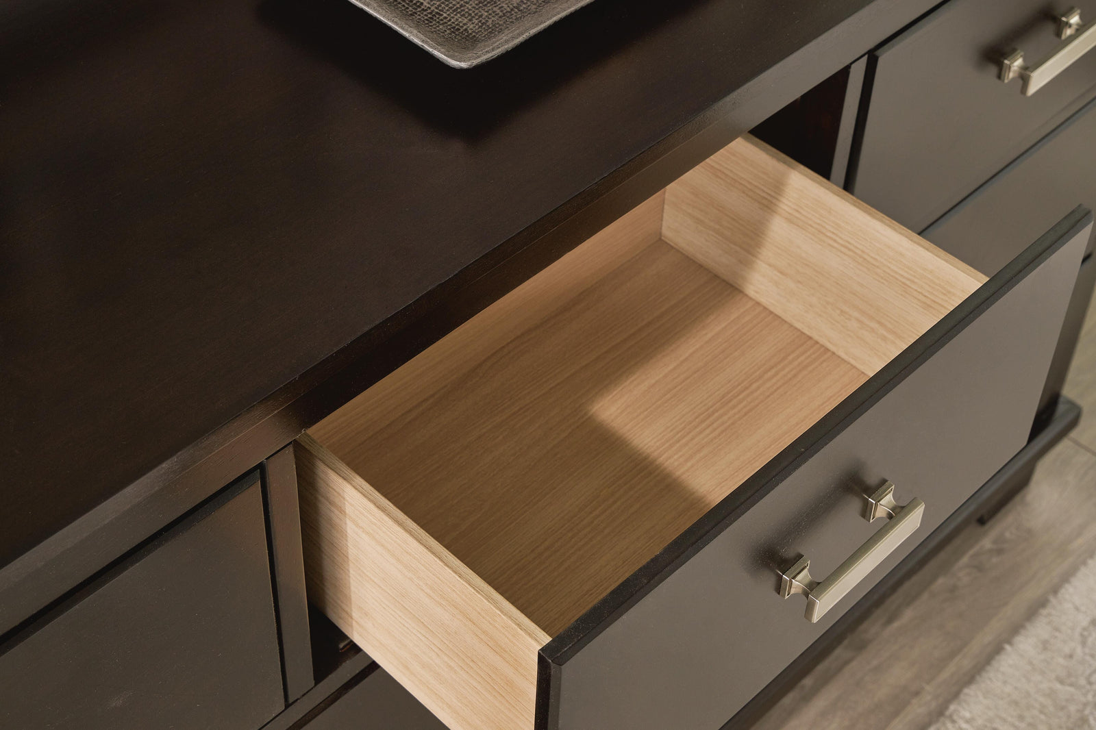 Covetown Dresser and Mirror - Dark Brown  (B441-SI) - Image 5
