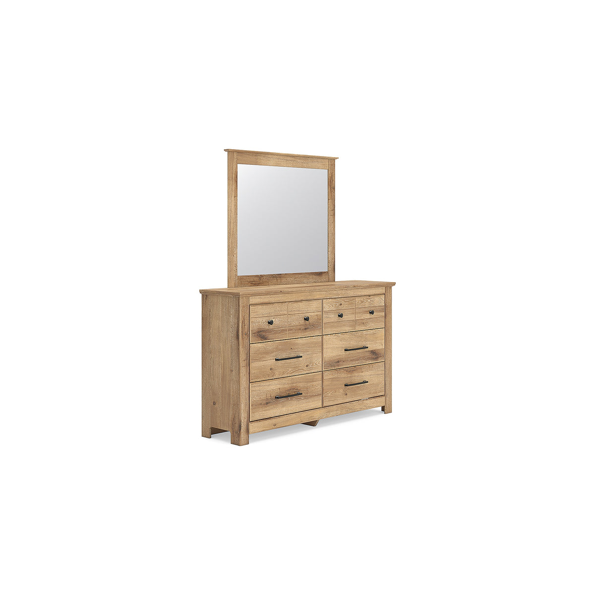 Makidern Queen Panel Storage Bed, Dresser and Mirror (PCB1170-SI) - Image 3