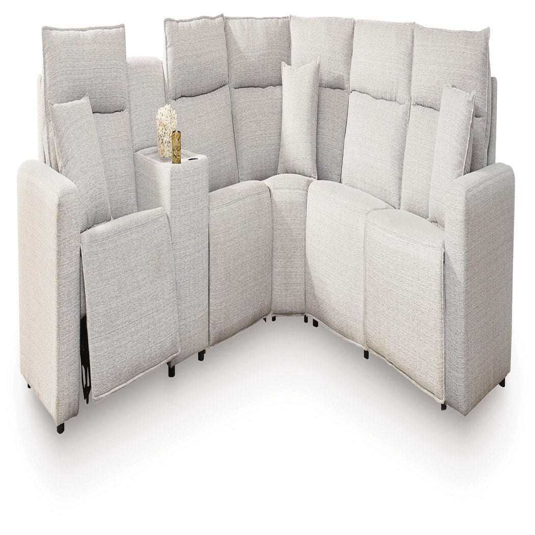 Modmax II 6-Piece Power Reclining Sectional with Console (65907-SI)