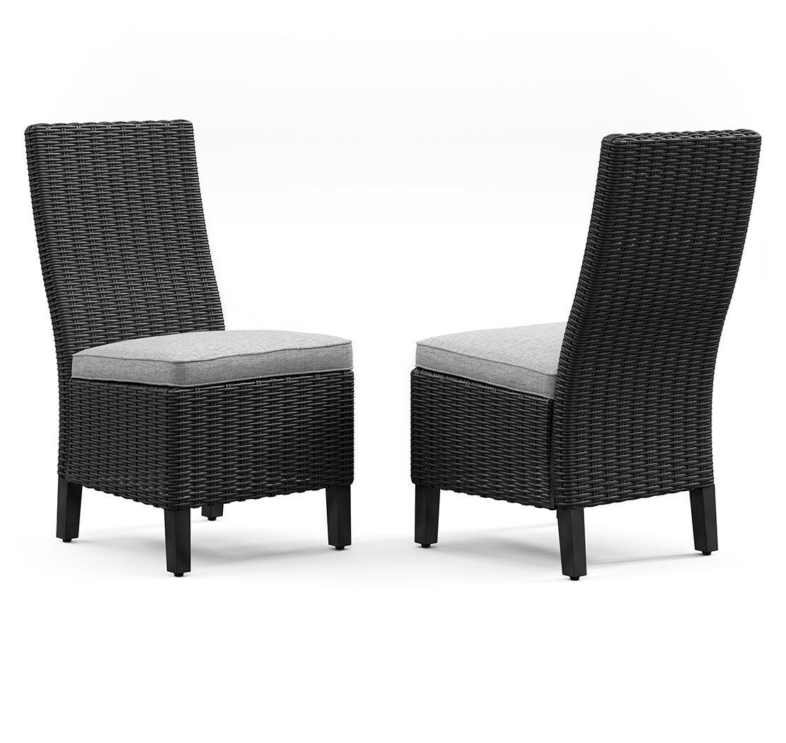 Beachcroft Outdoor Side Chair with Cushion (Set of 2) (P792-SI)