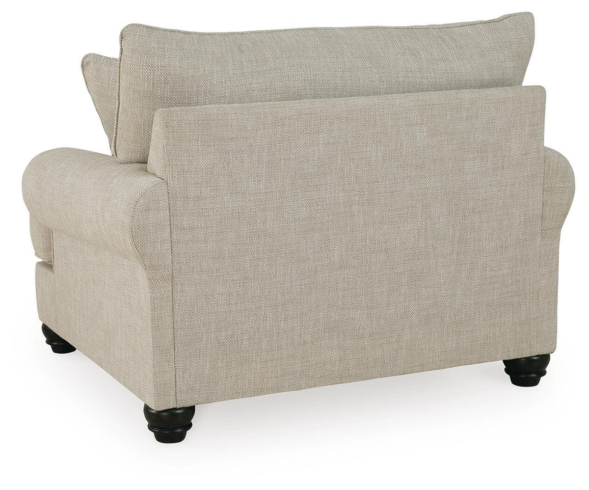 Asanti Oversized Chair and Ottoman (13201-SI) - Image 4