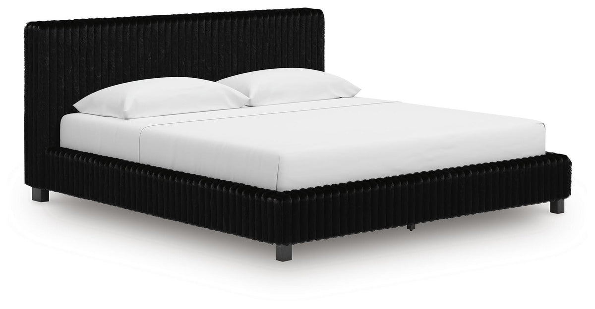 Zuraleus King Upholstered Bed, 2 Chests and 2 Nightstands (PCB3380-SI) - Image 11