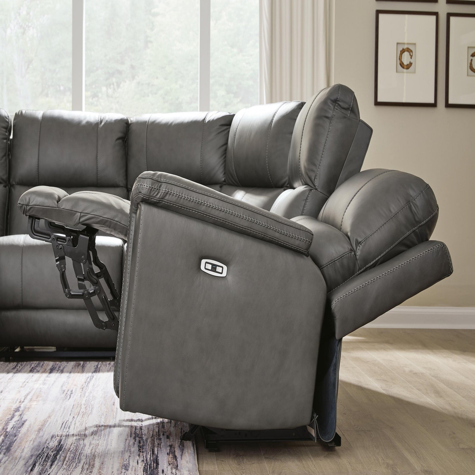 Bleckley 5-Piece Power Reclining Sectional (PCU12000-SI) - Image 6