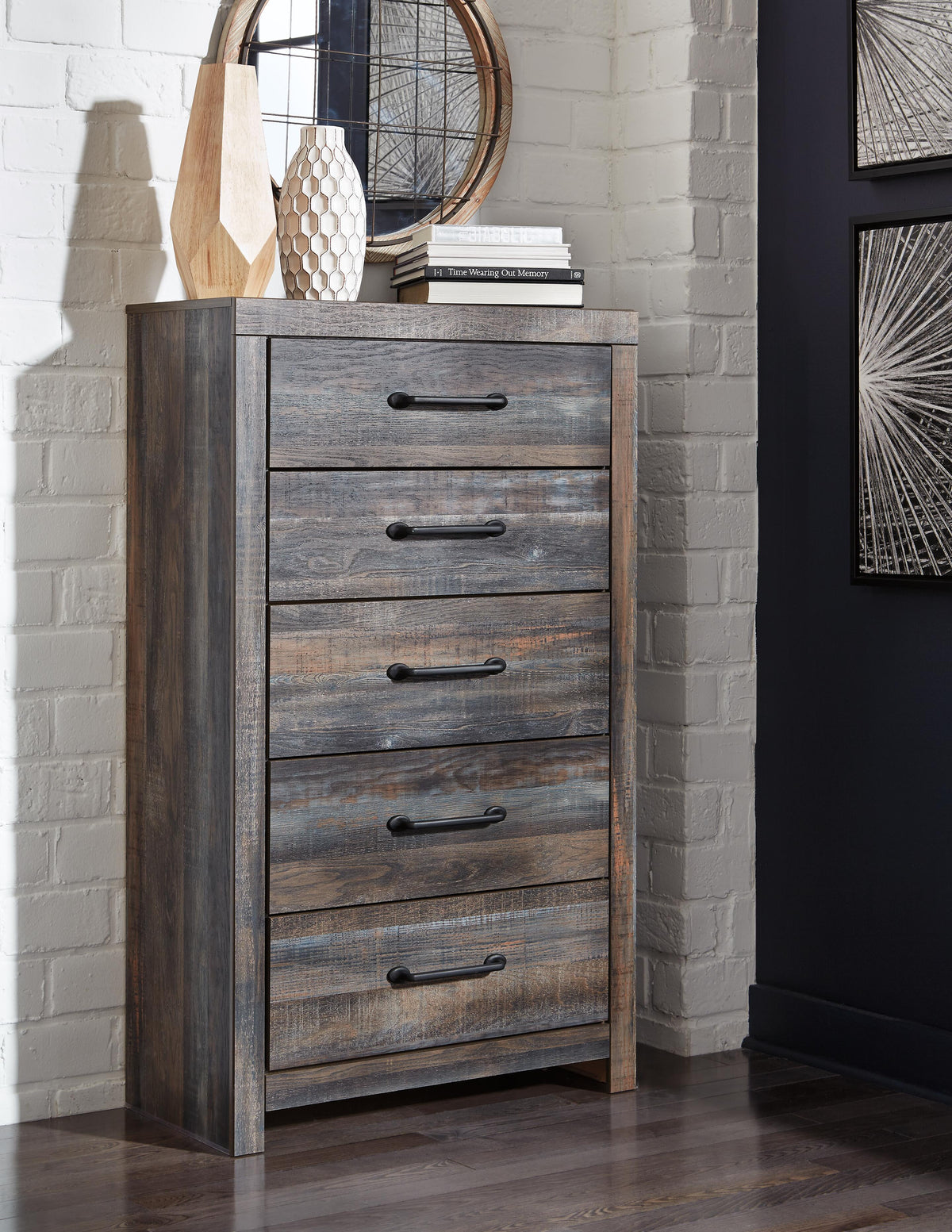 Drystan Storage Bed, Dresser, Mirror and Chest - Multi  (B211-SI) - Image 7