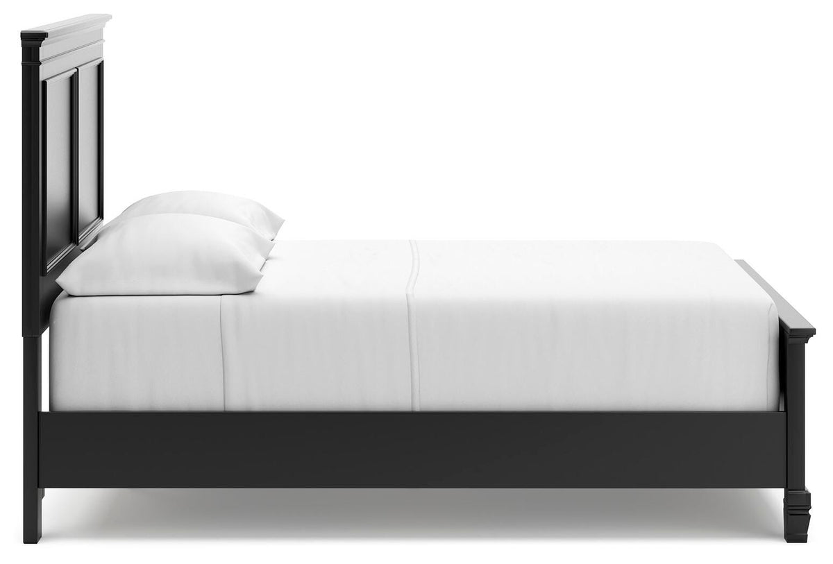 Lanolee Panel Bed, Dresser and Mirror - Black  (B687-SI) - Image 9