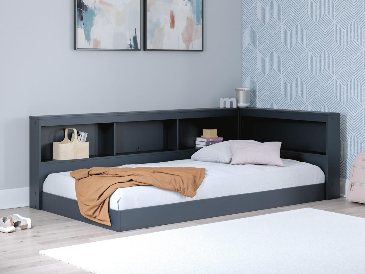 Simmenfort Bookcase Storage Bed (Youth) - Navy Blue  (EB1528-SI) - Image 8