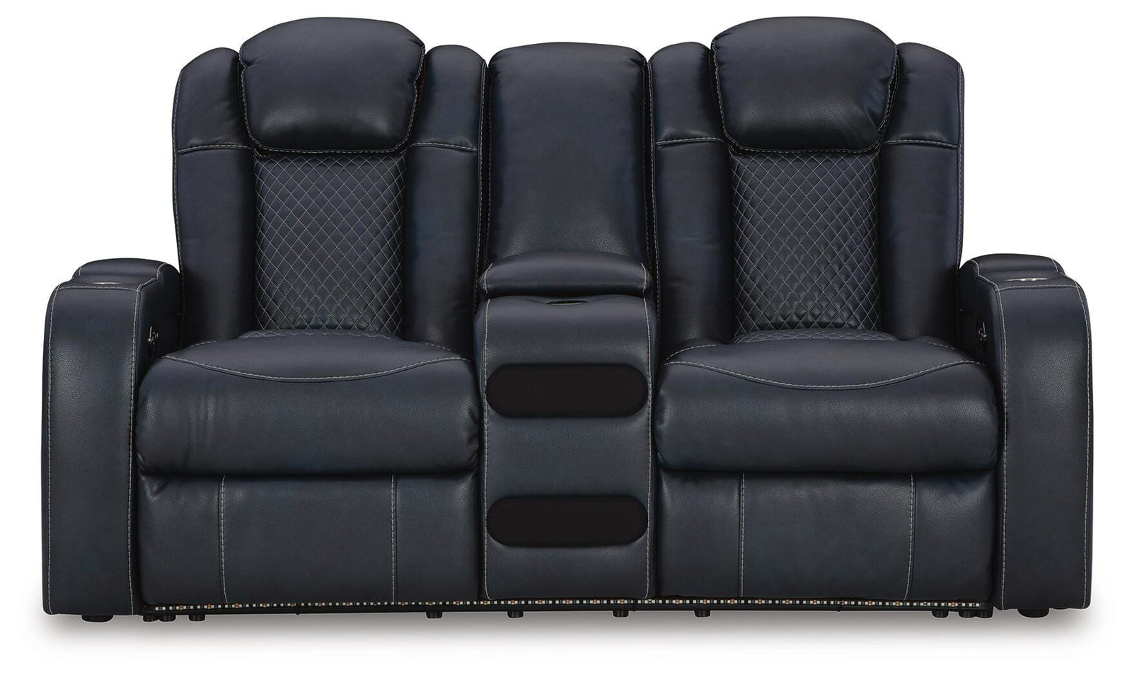 Fyne-Dyme Power Reclining Loveseat with Console (36603-SI) - Image 6
