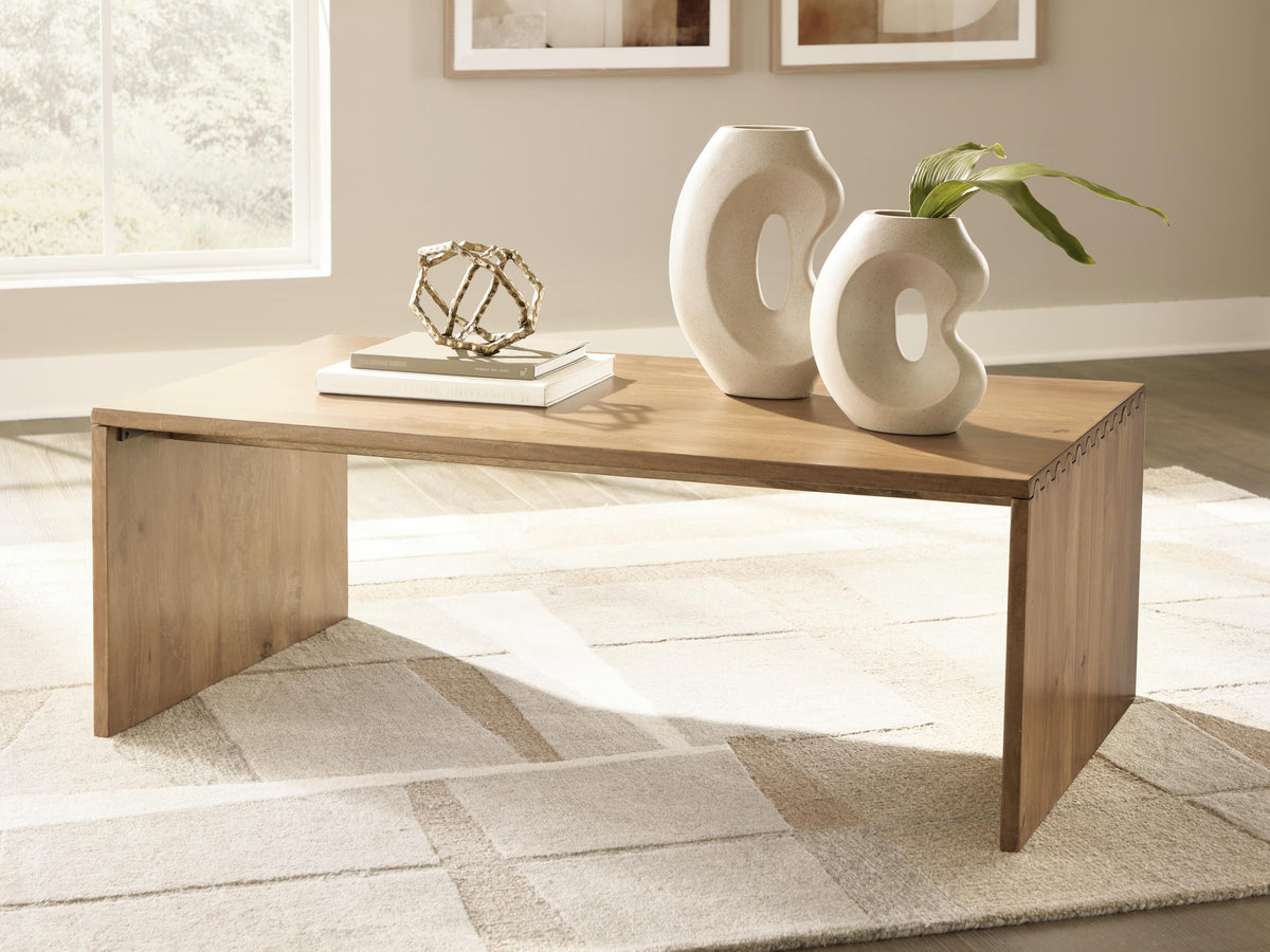 Ella Grove Coffee Table - Rich Brown  (T639-SI) - Image 2