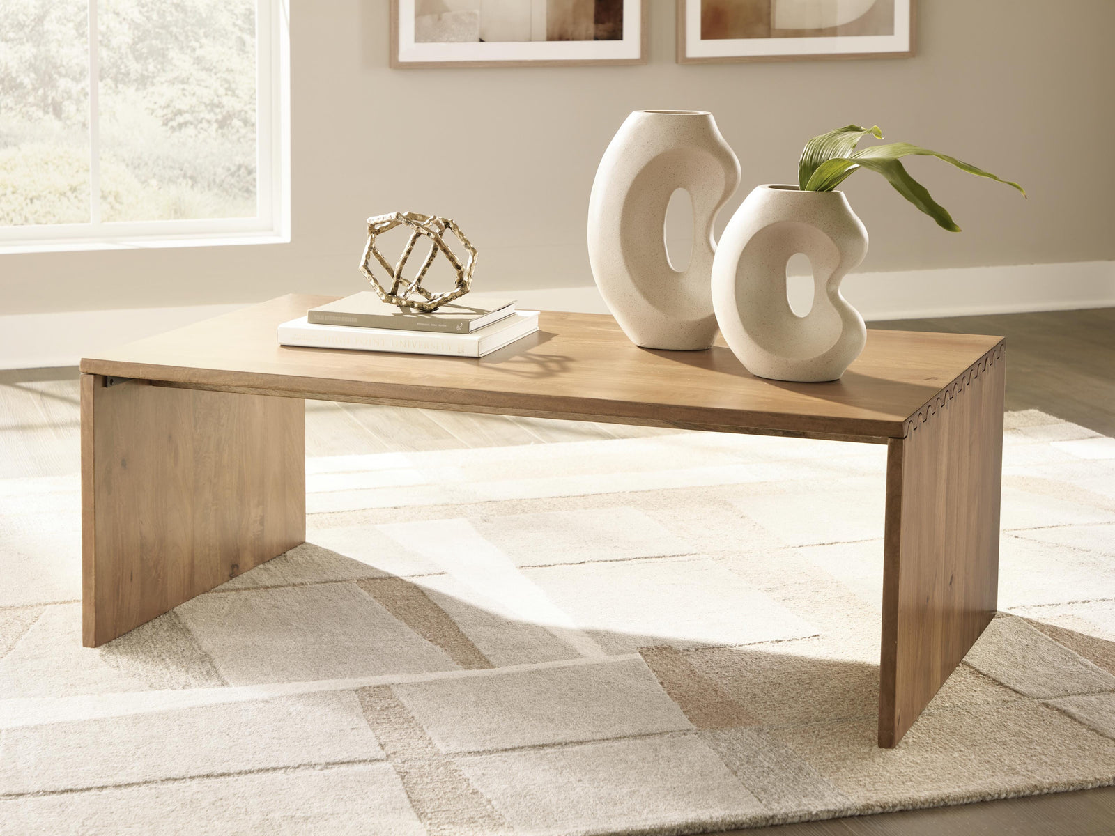 Ella Grove Coffee Table - Rich Brown  (T639-SI) - Image 2