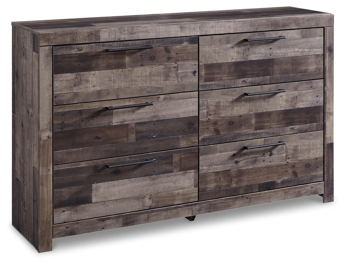 Derekson Panel Headboard, Dresser and Nightstand - Multi Gray  (B200-SI) - Image 3