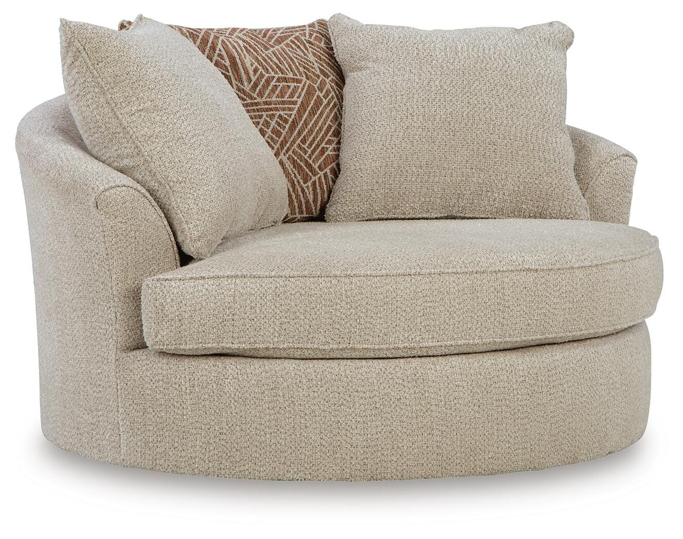 Steelwater Retreat Oversized Swivel Accent Chair (66704-SI)