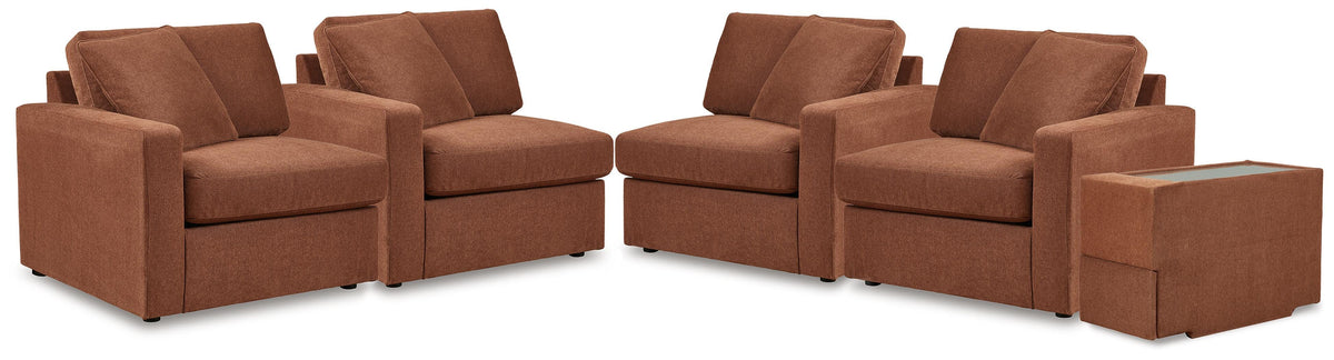 Modmax 3-Piece Sectional Sofa and 2-Piece Sectional Loveseat (92102-SI)