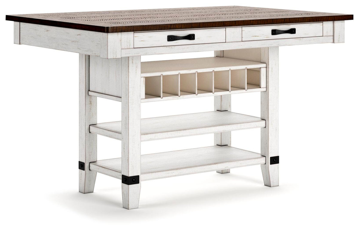 Valebeck Counter Height Dining Table and 6 Chairs (D546-SI) - Image 3