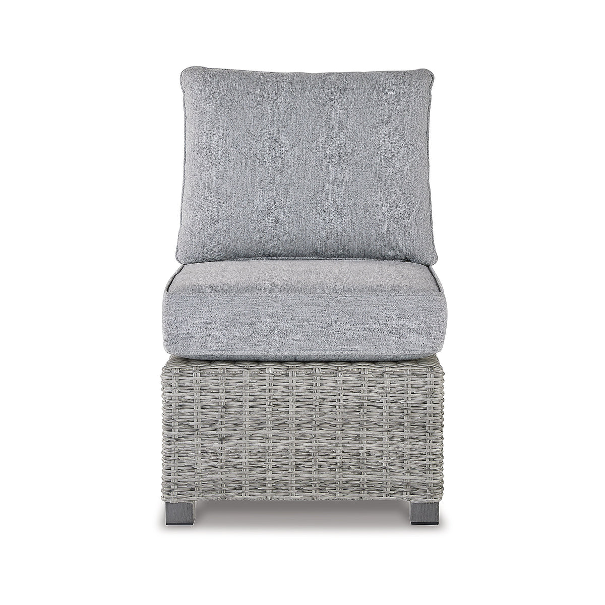 Naples Beach Armless Chair with Cushion (P439-846-SI) - Image 2