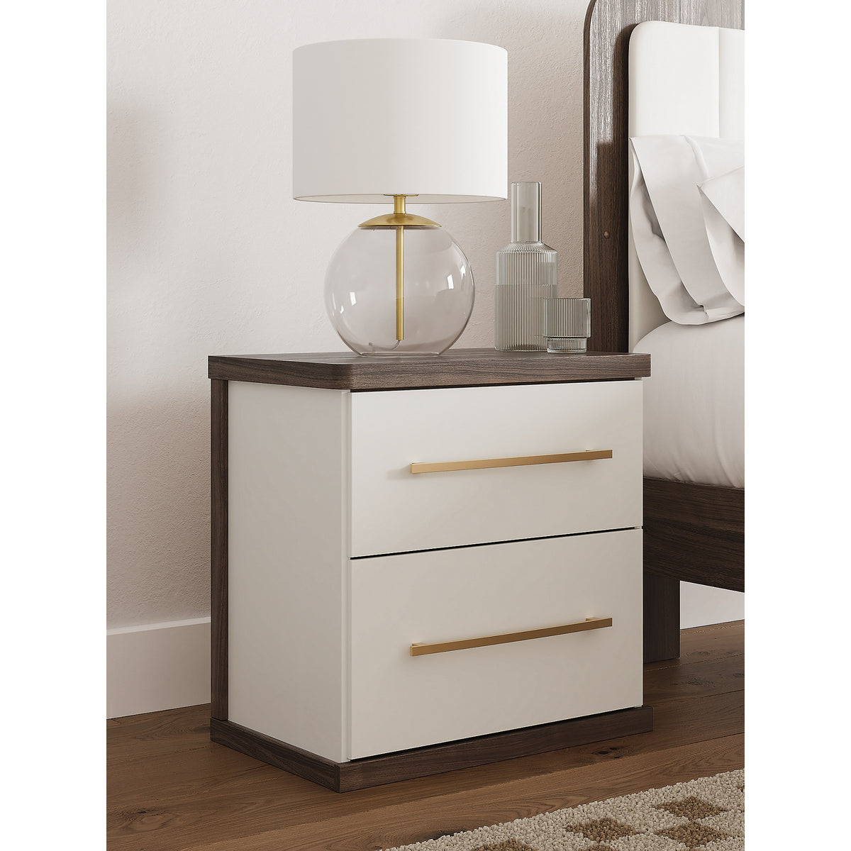 Kendanport Queen Upholstered Bed, Dresser and Nightstand (PCB1108-SI) - Image 30